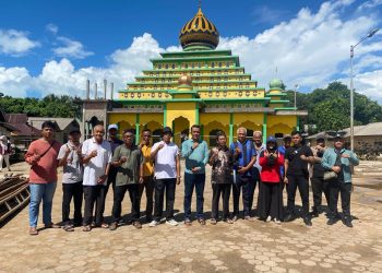 Terobosan KUA Lingga, Tanah Wakaf Masjid Al Marhamah di Pulau Mepar Segera Miliki Kepastian Hukum. (Foto/Handoyo).