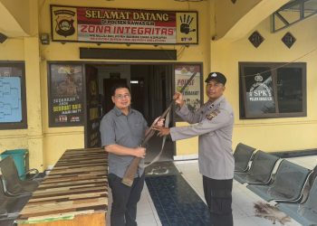 Polres Muratara Polsek Rawas Ilir Melakukan operasi Senpi Musi 2026. (Foto/Igo).