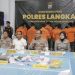 Kapolres Langkat Pimpin Konferensi Pers Pengungkapan 33 Kasus Narkotika. (Foto/Jhon).