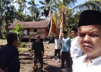 Pengurus Bumdes Gemilang, Nagari Lareh Sungai Sariak Tanam Jagung Seluas 2 hektar.(Foto/Agustin).