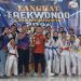 Anak-Anak Teakwondo Alam Laoser Raih Juara Teakwondo Porwil Langkat di Stabat. (Foto/Nilawati).