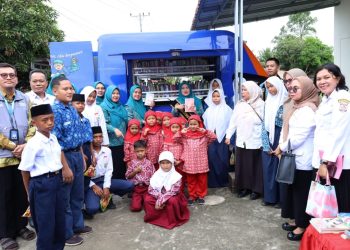 Safari Kerja Ketua TP PKK Asahan: Tinjau PAUD Qur’an Kisaran, Galeri UP2K, dan Taman Baca Iman. (Foto/Sabungan).