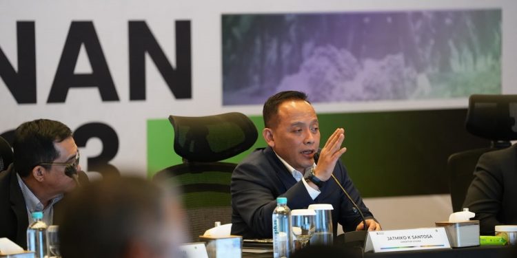 Pejabat PTPN IV PalmCo Raup Laba Bersih Rp3,23 Triliun pada Semester I 2026. (Foto/Sabungan).