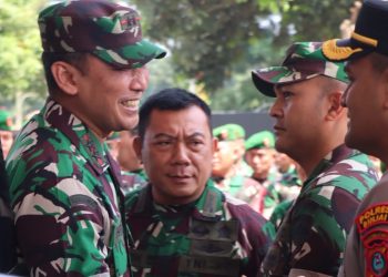 Kapolres Binjai Sambut Kunjungan Pangdam I/BB di Kodim 0203 LKT. (Foto/Jhon)