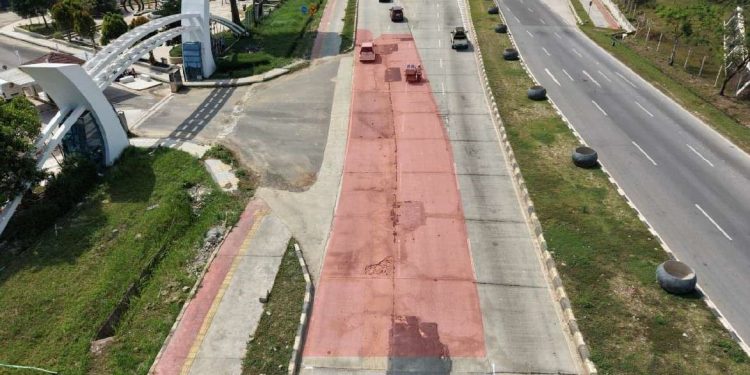 BP Batam Pastikan Perbaikan Jalan Gajah Mada Lebih Berkualitas Dan Nyaman. (Foto/Humas).