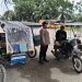 Bhabinkamtibmas Polsek Hinai Sambangi Penarik Becak, Perkuat Kedekatan Masyarakat. (Foto/Jhon).