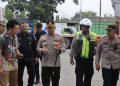 Kapolres Langkat Tinjau Ketersediaan BBM di SPBU Perdamaian Stabat,(Foto/Jhon).