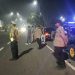 Sejumlah personil Polres Langkat yang melaksanakan Patroli Malam antisipasi premanisme. (Foto/Jhon).