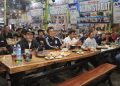 Kapolres Langkat Nobar Final Piala Dunia Bersama Masyarakat. (Foto/Jhon).
