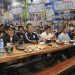 Kapolres Langkat Nobar Final Piala Dunia Bersama Masyarakat. (Foto/Jhon).