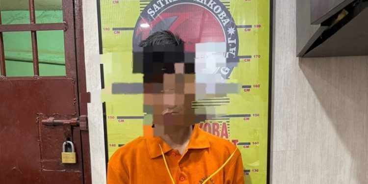 Sat Narkoba Polres Langkat Ungkap Kasus Narkotika, Satu Pelaku Diamankan. (Foto/Jhon).