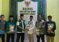 Menyalakan Cahaya Dakwah di Daerah Hinterland , BAZNAS Lingga Dukung KKN IAI Hidayatullah Batam. (Foto/Handoyo).