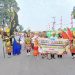 Pemkab Tulang Bawang Gelar  Karnaval Budaya Dan Pawai Drumband se-Tulang Bawang. (Foto/Masderik).