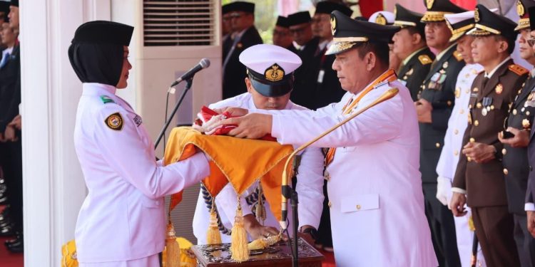 Gubernur Kepri Bertindak Sebagai Inspektur Upacara HUT RI ke-81 Tingkat Provinsi Kepri. (Foto/Iistimewa).