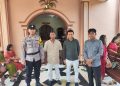 Personil Polres Langkat Amankan Ibadah Minggu di Empat Gereja. (Foto/Jhon).