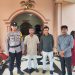 Personil Polres Langkat Amankan Ibadah Minggu di Empat Gereja. (Foto/Jhon).