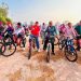 Gowes Kebangsaan Semarakan HUT ke-81 Kemerdekaan RI di Kabupaten Tulang Bawang. (Foto/Masderik).