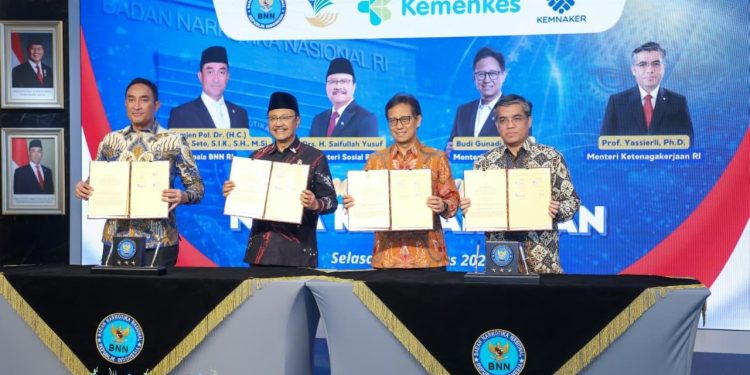 Kemnaker Siapkan Akses Pelatihan dan Kerja bagi Penyintas Penyalahgunaan Narkoba. (Foto/Humas).