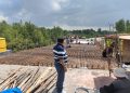 Proyek pembangunan  Jalan dan Jembatan di Kabupaten Bintan terus digesa.(Foto/Fuat Darminto).