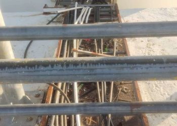 Lokasi Jembatan Bbarelang yang dicuri kabel listriknya oleh para pencuri. (Foto/Humas).