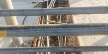 Lokasi Jembatan Bbarelang yang dicuri kabel listriknya oleh para pencuri. (Foto/Humas).
