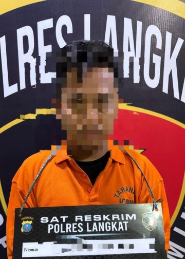 Polres Langkat Tangkap Tujuh Pelaku Pencurian Dengan Kekerasan. (Foto/Jhon).