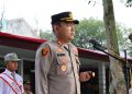 Kapolres Langkat Jadi Pembina Upacara di SMA N 1 Stabat.(Foto/Jhon).