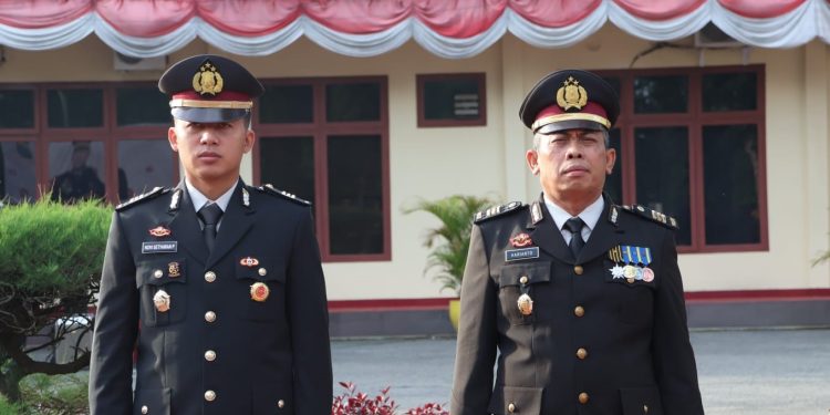 Wakapolres Langkat Pimpin Upacara HUT ke-81 Kemerdekaan RI. (Foto/Humas).