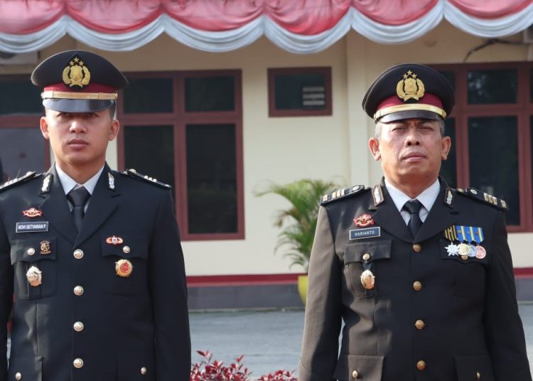 Wakapolres Langkat Pimpin Upacara HUT ke-81 Kemerdekaan RI. (Foto/Humas).