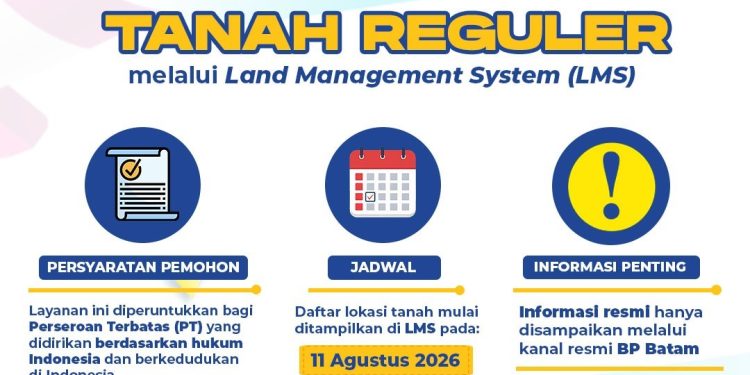 BP Batam Akan Segera Membuka Layanan Alokasi Tanah Reguler Melalui Land Management System. (Foto/Humas).