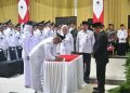 Bupati Padang Pariaman,John Kenedy Azis Resmi Melantik 73 Wali Nagari.(Foto/Agustin).