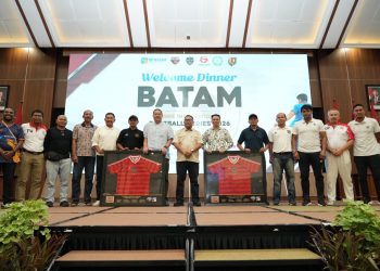 BP Batam Sambut Tim Batam Prime International Pootball Series 2026. (Foto/Humas).