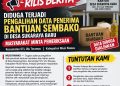 Oknum Perangkat Desa Diduga Alihkan Bantuan Beras Desa Sukaraya Baru. (Foto/Arlan).
