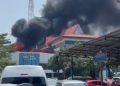 Kantor Bea Cukai Batam Dilalap Sijago Merah, Diduga Tempat penyimpanan Barang Bukti. (FotoDokumentasi).
