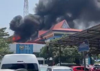 Kantor Bea Cukai Batam Dilalap Sijago Merah, Diduga Tempat penyimpanan Barang Bukti. (FotoDokumentasi).