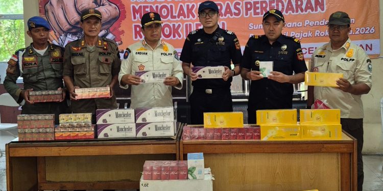 Bea Cukai Meulaboh dan Satpol PP Aceh Selatan Amankan Puluhan Ribu Batang Rokok Ilegal. (Foto/Humas)