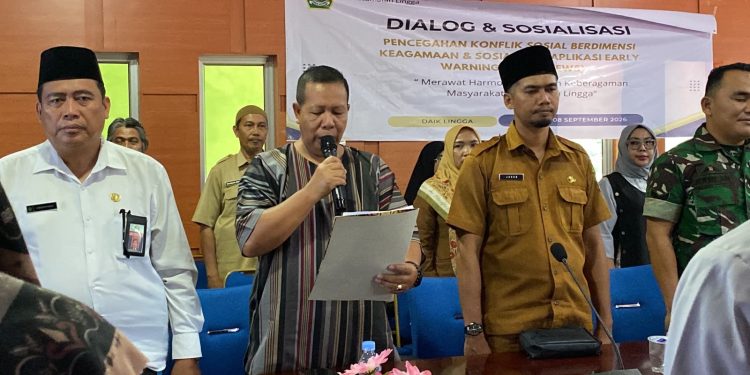 Tokoh Lintas Agama dan Suku Sepakat Rawat Kerukunan dan tolak penyakit masyarakat.(Foto/Handoyo)