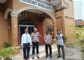 Polsek Stabat Laksanakan Pengamanan Ibadah Minggu di Gereja Kecamatan Stabat. (Foto/Jhon).