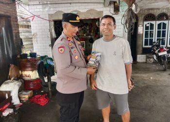 Sat Binmas Polres Langkat Imbau Bengkel Tak Jual dan Pasang Knalpot Brong. (Foto/Jhon).