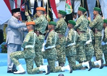 Preseden Prabowo Resmikan Kodam XXV/Sultan Mahmud Riayat Syah Kepri. (Foto/Istimewa).