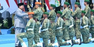 Preseden Prabowo Resmikan Kodam XXV/Sultan Mahmud Riayat Syah Kepri. (Foto/Istimewa).