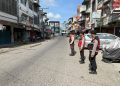 Sat Samapta Polres Langkat Gencarkan Patroli Blue Light di Titik Rawan. (Foto/Jhon).