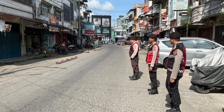 Sat Samapta Polres Langkat Gencarkan Patroli Blue Light di Titik Rawan. (Foto/Jhon).